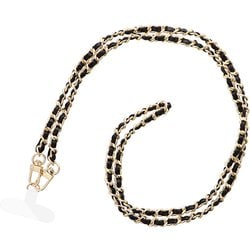 LN-SS06BK [ショルダーストラップ 「SHOULTY MULTI STRAP」 編み込みチェーンタイプ ブラック]