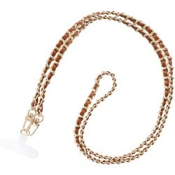 LN-SS06CA [ショルダーストラップ 「SHOULTY MULTI STRAP」 編み込みチェーンタイプ キャメル]