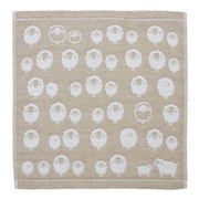 ハンドタオル 34×35cm エレファントインファント ガーゼタオル タオル ハンカチ ウォッシュタオル 手ぬぐい 赤ちゃん ベージュ