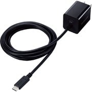 急速充電器 MPA-ACCP37シリーズ USB PD(パワーデリバリー)対応 USB-Cケーブル一体型(長さ1.5m)+USB-C×1 20W 折りたたみ式プラグ採用 ブラック MPA-ACCP37BK