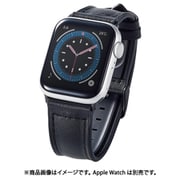 AW-41BDLHVBK [アップルウォッチ バンド Apple Watch SE （第2世代/第1世代）/Series 10/9/8/7/6/5/4/3/2/1 [42 41 40 38mm] ヴィーガンレザー ベルト ビジネス 金具ブラック ブラック]