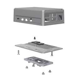 Raspberry Pi 4B 放熱型DINレールケース RPHD-4B-H-S