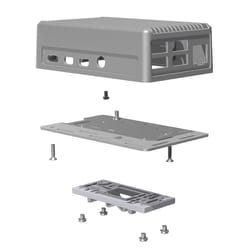 Raspberry Pi 4B 放熱型DINレールケース RPHD-4B-N-S