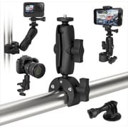 極太 スーパークランプ 360°回転 角度調節可能 スマホホルダー付き AP-051