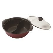 二食鍋 火鍋 26cm ガラス蓋付 ふっ素加工 IH対応 ステイドリーム HB-6587