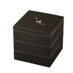 宮本産業 重箱 6.0 三段重 地紋 うさぎ シール蓋付 4200ml 宮本産業 重箱 6.0 三段重 地紋 うさぎ シール蓋付 4200ml