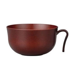 汁椀 320ml 持ち手付き Woody プラスチック ローズ