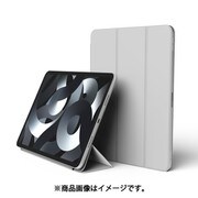 iPad Air 10.9インチ 第5/4世代用 手帳型ケース オートスリープ対応 Apple Pencil 2充電可能ホルダー 角度変更スタンド付 SMART FOLIO CASE ライトグレー EL_PA6CSPLFO_GY