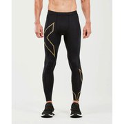 MCSランコンプレッションタイツ MA5305B Black/Gold Reflective Lサイズ [コンディショニングウェア タイツ メンズ]