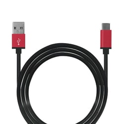ライトニングケーブル 高耐久 2m RD（レッド） ＋ECO MUJ-ESTG2M RD