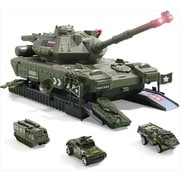 CS-SNTK 2in1戦車セット 28点セット 知育玩具 リアル模型 収納式 軍事車両 [対象年齢：6歳～]