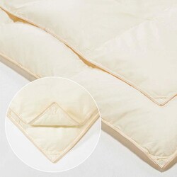 羽毛ふとん エクセル セミダブル（170×210cm） グースダウン93％ 羽毛布団 掛け布団1000g＋肌掛け布団500g [U2EXC3SD]