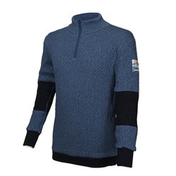 紳士ハイネックアンダー QMPS902 ネイビー Lサイズ [アウトドア アンダーウェア メンズ]