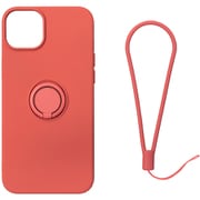 RM-14Sili-RD [iPhone 14用 ケース シリコン リング付き レッド]