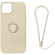 RM-14Sili-GY [iPhone 14用 ケース シリコン リング付き グレー]
