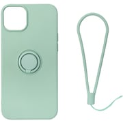 RM-14PLSili-MG [iPhone 14 Plus用 ケース シリコン リング付き ミントグリーン]