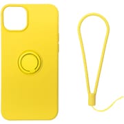 RM-14PLSili-YE [iPhone 14 Plus用 ケース シリコン リング付き イエロー]