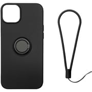 RM-14PLSili-BK [iPhone 14 Plus用 ケース シリコン リング付き ブラック]