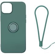 RM-14PLSili-KH [iPhone 14 Plus用 ケース シリコン リング付き カーキ]