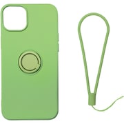 RM-14PLSili-LG [iPhone 14 Plus用 ケース シリコン リング付き ライムグリーン]