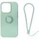 RM-14PRSili-MG [iPhone 14 Pro用 ケース シリコン リング付き ミントグリーン]