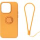 RM-14PRSili-OR [iPhone 14 Pro用 ケース シリコン リング付き オレンジ]