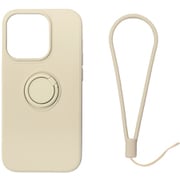 RM-14PRSili-GY [iPhone 14 Pro用 ケース シリコン リング付き グレー]