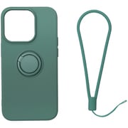RM-14PRSili-KH [iPhone 14 Pro用 ケース シリコン リング付き カーキ]
