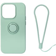 RM-14PMSili-MG [iPhone 14 Pro用 ケース シリコン リング付き ミントグリーン]