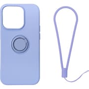 RM-14PMSili-PU [iPhone 14 Pro MAX用 ケース シリコン リング付き パープル]