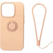 RM-14PMSili-PK [iPhone 14 Pro MAX用 ケース シリコン リング付き ピンク]