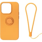 RM-14PMSili-OR [iPhone 14 Pro MAX用 ケース シリコン リング付き オレンジ]