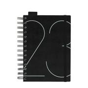 2023年 B6 Wリング マンスダイアリー ブラック 0101-DMB62-C1-22