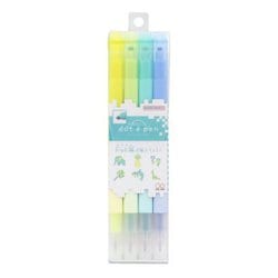 四角マーカー dot e pen（ドット・エ・ペン） 4本セット B S4541790