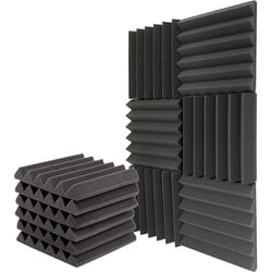 TRUE DYNA トゥルーダイナ Sound absorbing foam 防音パッド 吸音材 12枚入りパック 耐水性両面テープ付き TDSAF-30/12