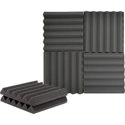 TRUE DYNA トゥルーダイナ Sound absorbing foam 防音パッド 吸音材 6枚入りパック 耐水性両面テープ付き TDSAF-30/6
