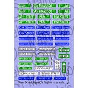 MH35125 1/35 ジオラマ素材 通り名標識デカールセット C 英語 [プラモデル用品]