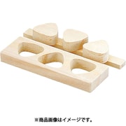 005053001 [06305桧おにぎり型 押器付 3穴]