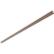 PM-109 SPSぐる麺取り箸 5角 30cm 茶 008779013