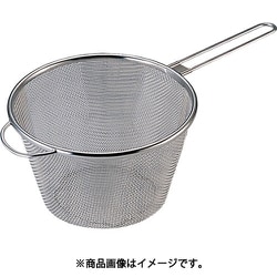 18-8 ボイルストレーナー 19cm 足付 030658019