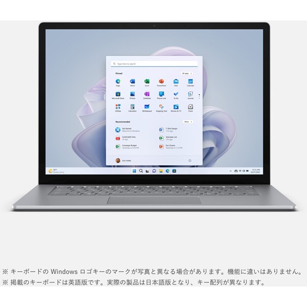 RBY-00020 [ノートパソコン/Surface Laptop 5（サーフェス ラップトップ 5）/15.0型/Core i7/メモリ 8GB/SSD 256GB/Windows 11 Home/Office Home and Business 2021/プラチナ]