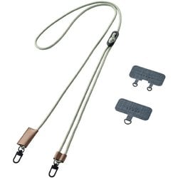 P-STSDH2ROV [スマホ ショルダー ストラップ 約42～78cm カジュアルタイプ ストラップシート付 オリーブ]