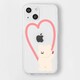 16823814i14 [iPhone 14用 ソフトクリアケース クマPKハート]