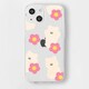 16823816i14 [iPhone 14用 ソフトクリアケース クマ花]