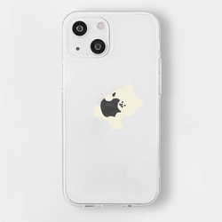 16823818i14 [iPhone 14用 ソフトクリアケース リンゴクマ]