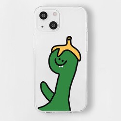 16823823i14 [iPhone 14用 ソフトクリアケース Olly ミドリ バナナ]