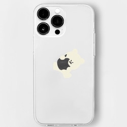 16823837i14P [iPhone 14 Pro用 ソフトクリアケース リンゴクマ]