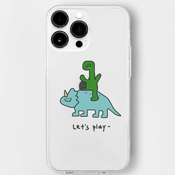 16823844i14P [iPhone 14 Pro用 ソフトクリアケース Let’s play]