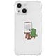 AK23493i14 [iPhone 14用 ソフトタフケース おしごとザウルス画家 グリーン]