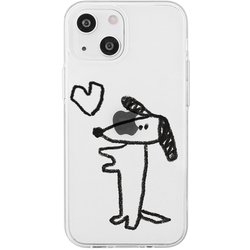 AK23513i14 [iPhone 14用 ソフトクリアケース イヌハート]